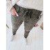 BYPIAS - Soft Tencel Joggers - Camo Green / Almost Black