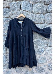 BYPIAS - Ashley Linen Dress - Black