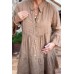 BYPIAS - Ashley Linen Dress - Caramel