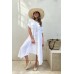 BYPIAS - Garden Party Linen Dress - Sand *(Pictured in White)