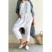 BYPIAS - Leah Linen Pants - Smokey Blue *(Pictured in White)