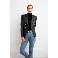 DEA The Label - Bella Blazer Black Leather