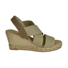 ESTILO EMPORIO - Embala Elastic Espadrille Wedge - Natural