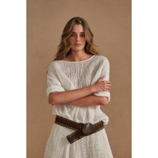 ESTILO EMPORIO - Interlace Belt - Chocolate