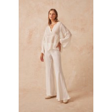 ESTILO EMPORIO - Novo Flare Pant - Brasile Panna