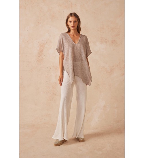 ESTILO EMPORIO - Zaza Top - Rete Panna * (Pictured in Rete Taupe)