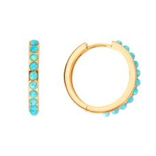 FAIRLEY - Blue Opal Crystal Maxi Hoops