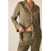 GINGERLILLY - Luella Olive Silky Satin PJ Set