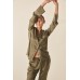 GINGERLILLY - Luella Olive Silky Satin PJ Set