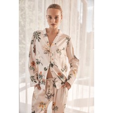 GINGERLILLY - Elle Garden Print Satin PJ Set