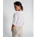 IN THE SACC - Knit Plunged Tee - White