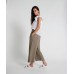 IN THE SAC - Ayra Wide Leg Linen Pant - Cypress