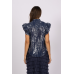 JOEY THE LABEL - Sequin Me Blouse - Indigo