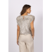 JOEY THE LABEL - Venus Sequin Top - Silver