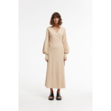 KINNEY - Marlow Wrap Dress - Oat Marle