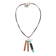 MULBERRY MONGOOSE - Wood Snare Necklace