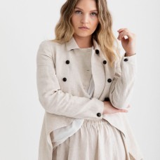 LISA BROWN - Hilde Linen Riding Jacket - String