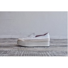 LISA BROWN - Espadrilles in White or Silver