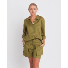 LISA BROWN - Edi Shirt - Leaf 