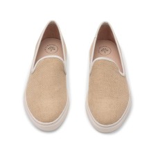 MILLWOODS - Women's Beige Canvas Snoafer