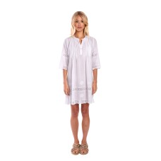 MIST - India Pintuck Dress - White