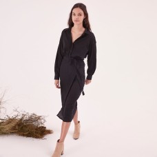 STEELE - Stevie Wrap Dress - Black