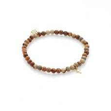 SILK & STEEL - Peace of Mind Bracelet Jasper + Gold